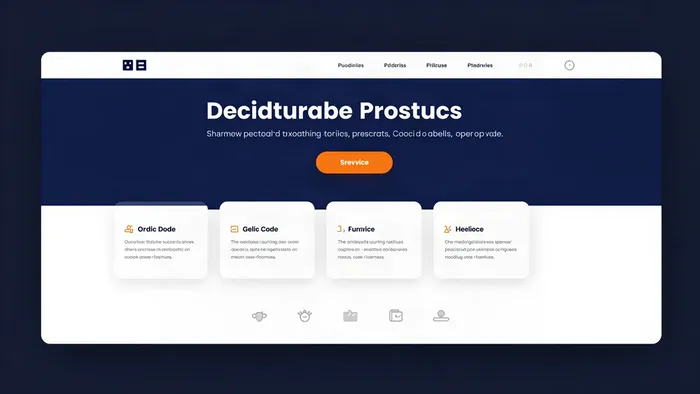 Home page layout with services, benefits and clear contact options
