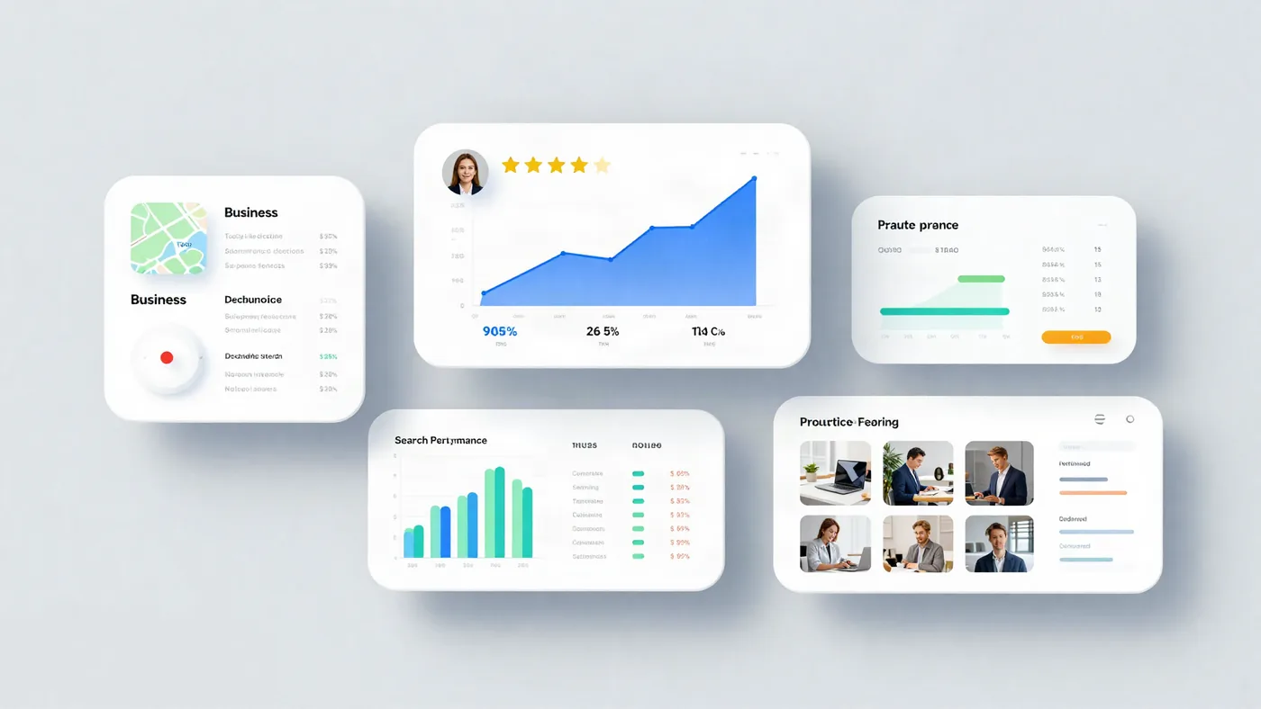 Google Business Profile, Analytics and Search Console set up for a business