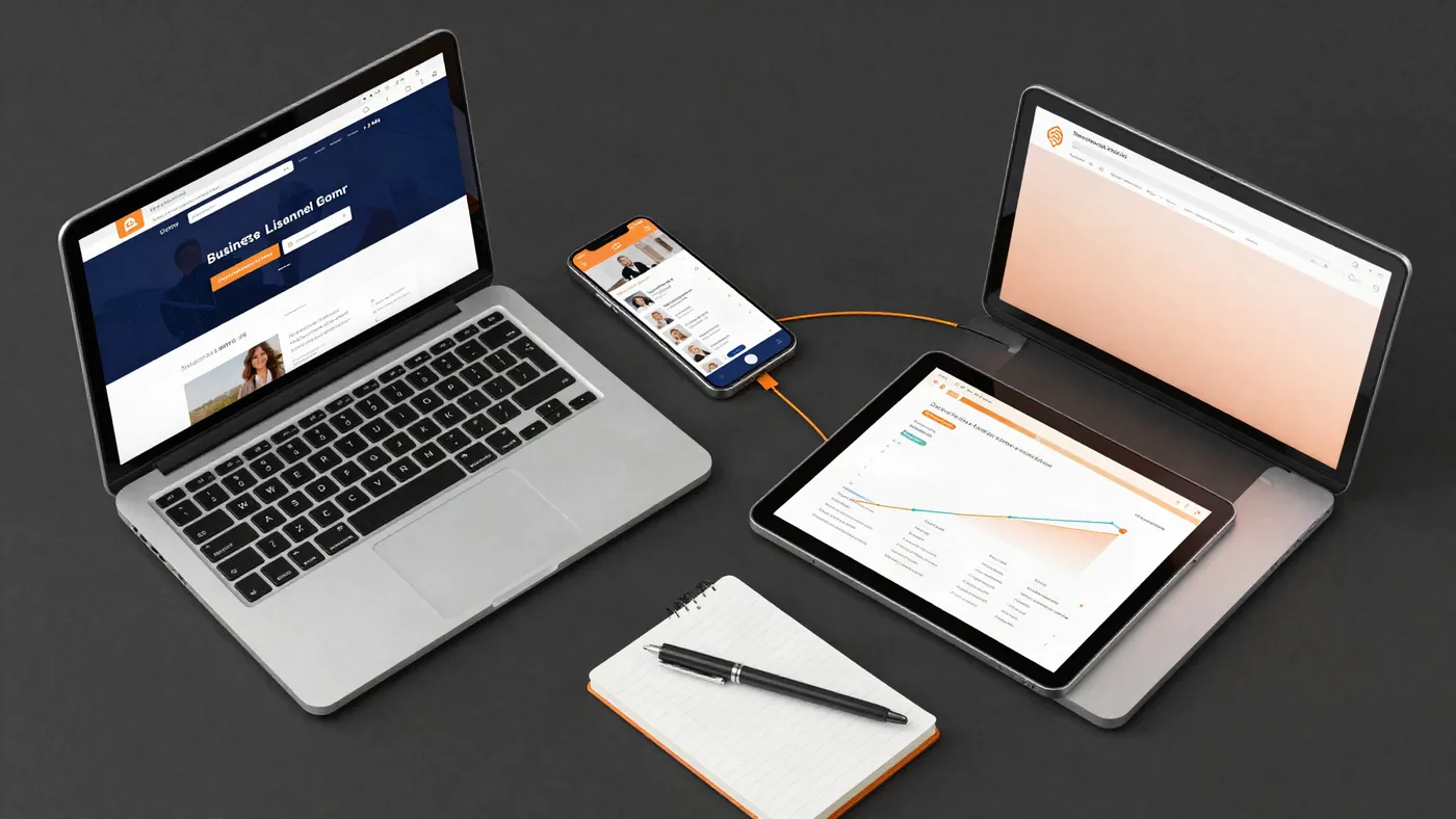 Website, Google and social media marketing working together as one system