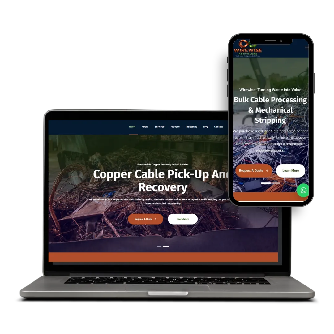 Wirewise website designed by X3WEB