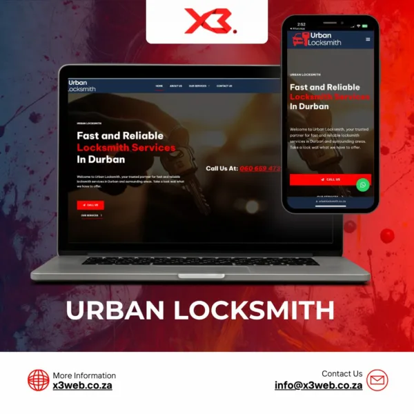 Mobile-optimized website interface preview across devices