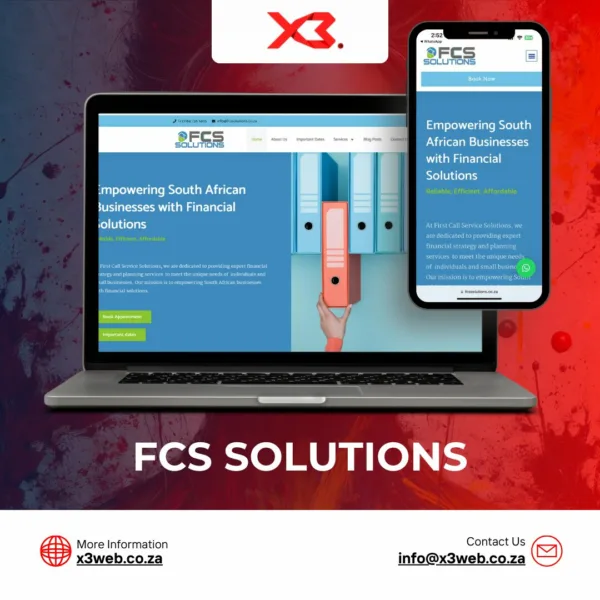 Custom business web design across multiple screens.