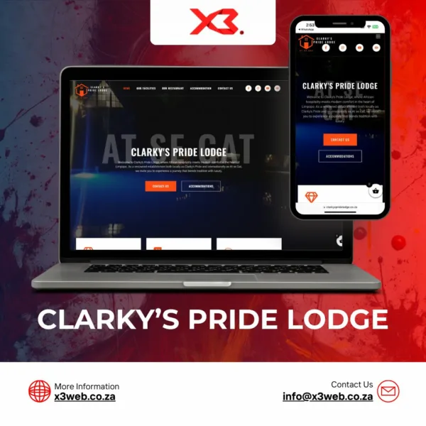 Johannesburg website design mockup for modern business.