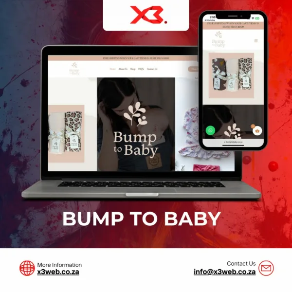 Business website layout design preview for mobile and desktop.