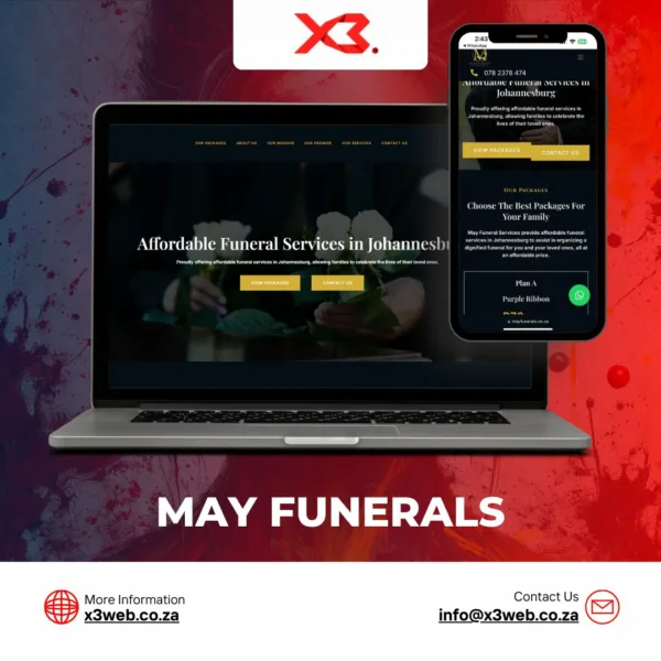 Advanced eCommerce web design shown on desktop and phone.