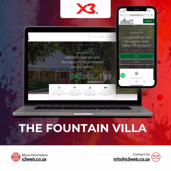 Website design agency project showing mobile and desktop interface.