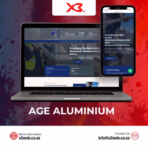 Premium website design for business on desktop and mobile.